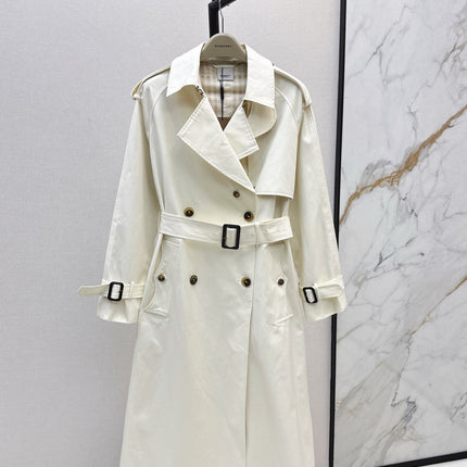 BURBERRY LONG COAT IN WHITE