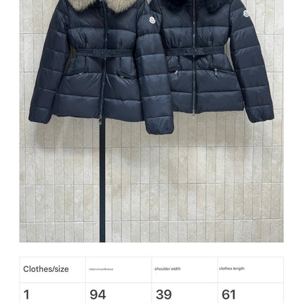 MONCLER HOODED PUFFER JACKET IN BLACK STYLE 123
