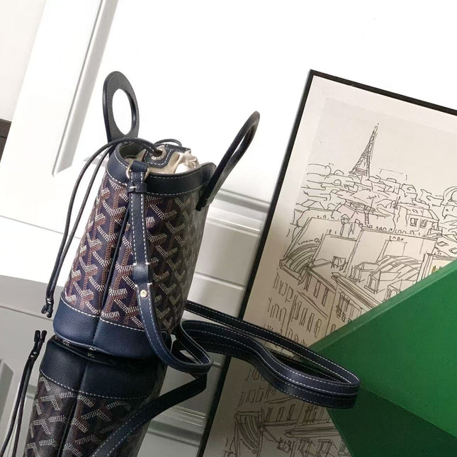 BELUGA MINI BAG 23 IN BLUE GOYARDINE CANVAS