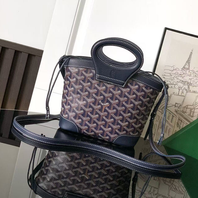 BELUGA MINI BAG 23 IN BLUE GOYARDINE CANVAS