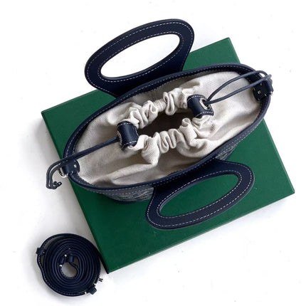 BELUGA MINI BAG 23 IN BLUE GOYARDINE CANVAS