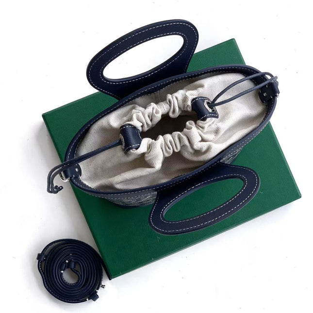 BELUGA MINI BAG 23 IN BLUE GOYARDINE CANVAS