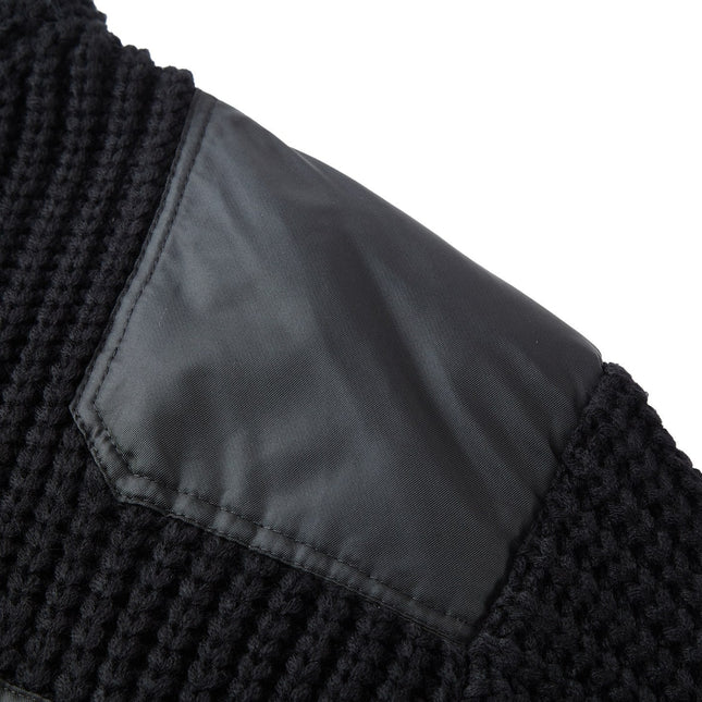 PRADA ZIP-UP IN BLACK WOOL