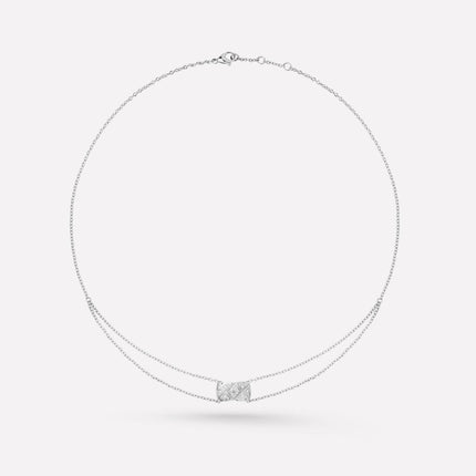 CRUSH SILVER DIAMOND NECKLACE