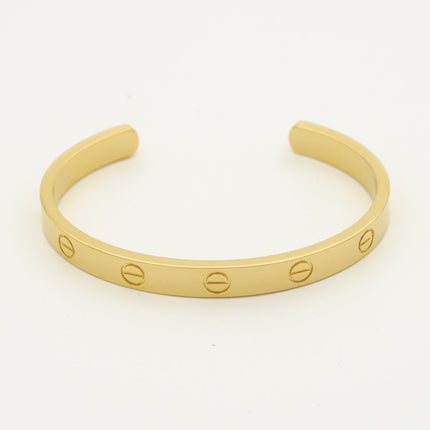 LOVE BRACELET 6.1MM OPEN CUFF GOLD