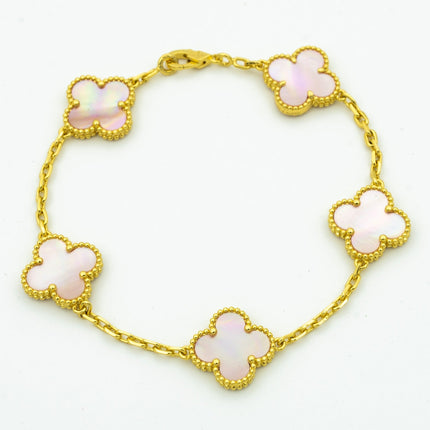 CLOVER BRACELET 5 MOTIF MOP