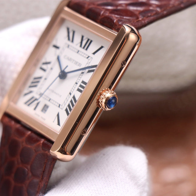 TANK SOLO XI W5200026 ROSE GOLD CASE BROWN LEATHER STRAP