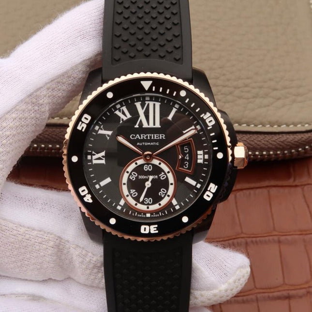 CALIBRE DIVER 42 AUTOMATIC BLACK CASE BLACK DIAL