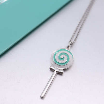 STERLING SILVER LOLLIPOP NECKLACE