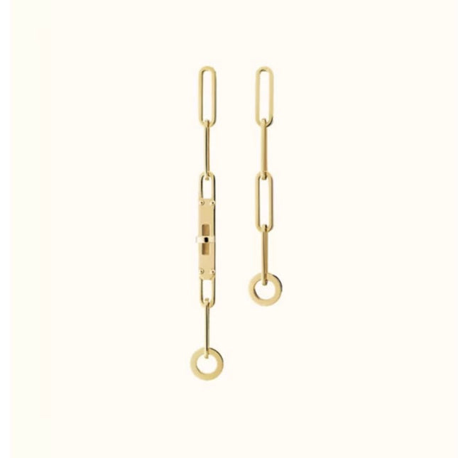 KELLY CHAINE EARRINGS VERY SMALL MODEL YELLOW GOLD