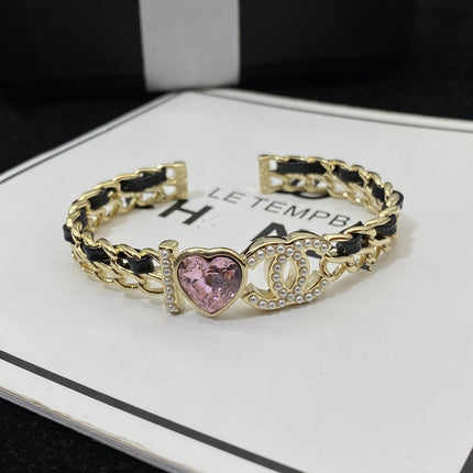 CC HEART PINK BRACELET GOLD DIAMOND