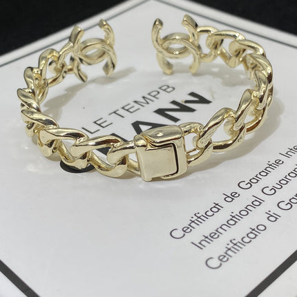 DOUBLE CC GOLD BRACELET