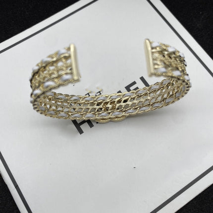 CC WHITE ROPE GOLD DIAMOND BRACELET