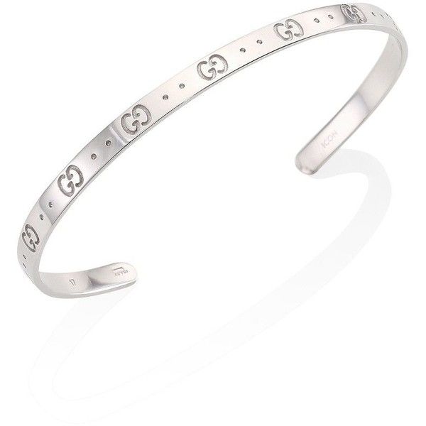 GG ICON SILVER BANGLE BRACELET