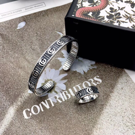 GG BRACELET DOUBLE G SILVER