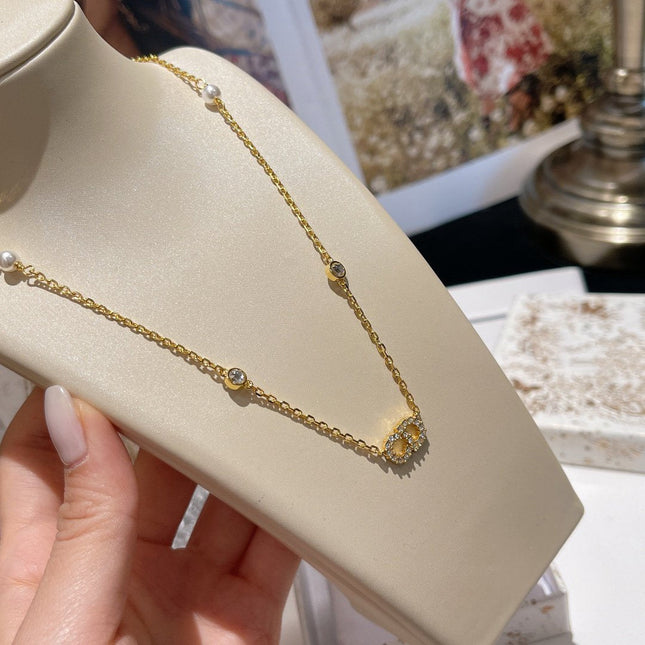 CLAIR D LUNE NECKLACE PEARL GOLD