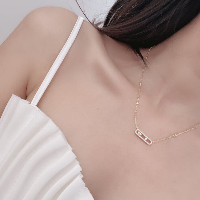 MOVE DIAMOND PAVED NECKLACE