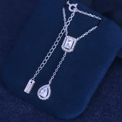 MY TWIN CRACATE DIAMOND NECKLACE