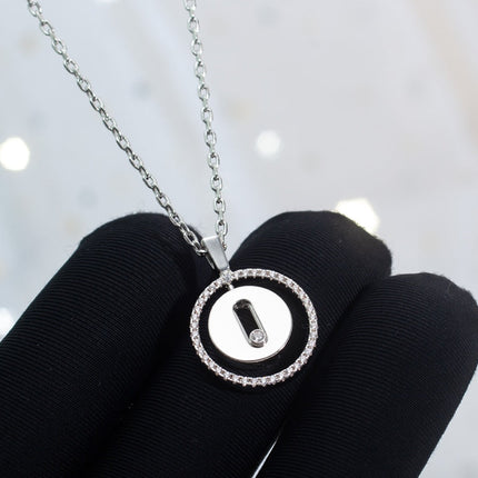 LUCKY MOVE PM NECKLACE SILVER DIAMOND