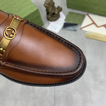 GG LOAFER MEN'S BROWN SMOOTH LEATHER