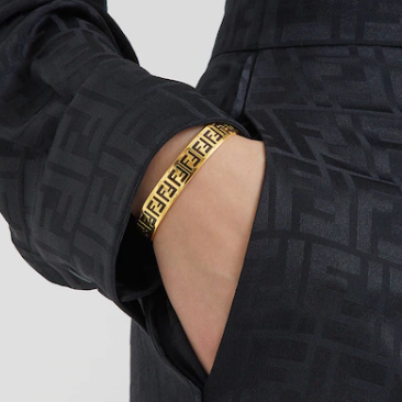 FOREVER F GOLD BRACELET BLACK