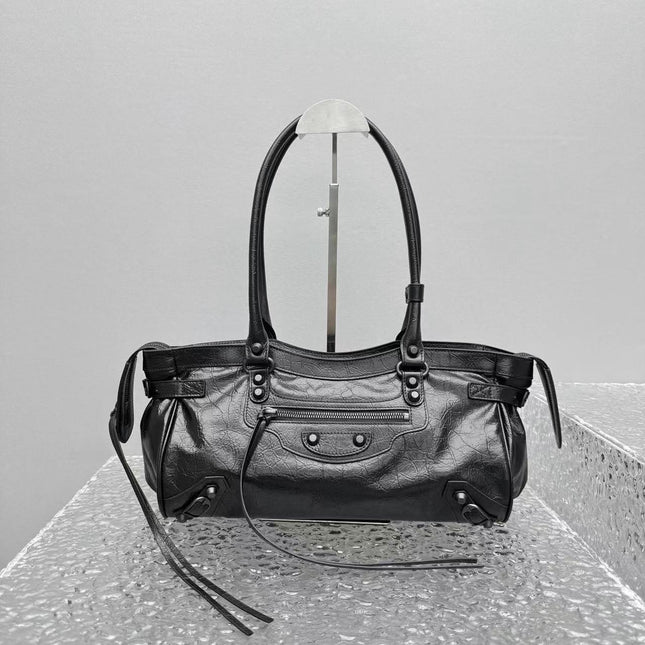 NEO CAGOLE 32 IN BLACK CALFSKIN BLACK HARDWARE