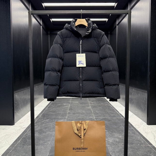 BURBERRY PUFFER JACKET IN BLACK STYLE 32565