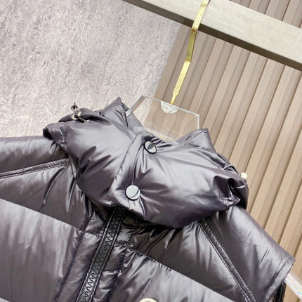 MONCLER SLEEVELESS PUFER JACKET IN BLACK STYLE 10