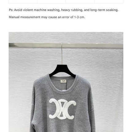 CELINE SWEATER IN GREY KNIT