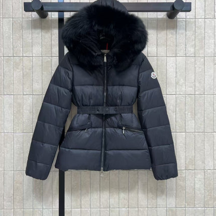 MONCLER HOODED PUFFER JACKET IN BLACK STYLE 123