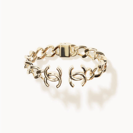 DOUBLE CC GOLD BRACELET