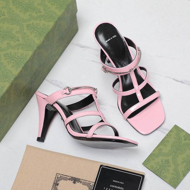 GG SLIM HORSEBIT SLIDE SANDAL PINK