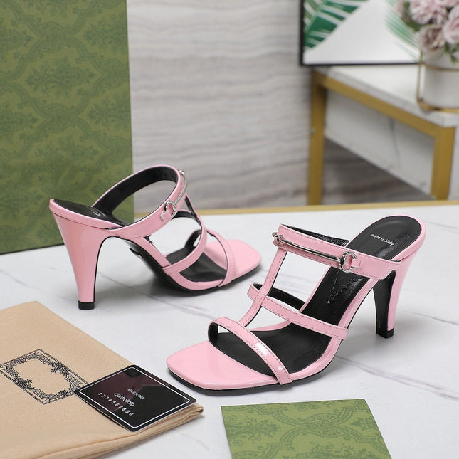 GG SLIM HORSEBIT SLIDE SANDAL PINK