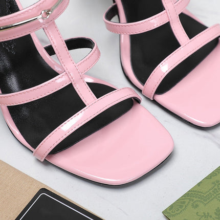 GG SLIM HORSEBIT SLIDE SANDAL PINK