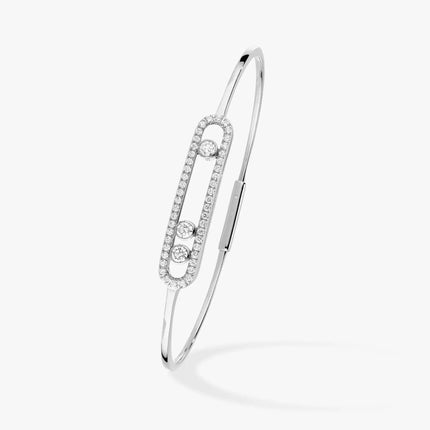 MOVE UNO PAVED FLEX BANGLE DIAMOND BRACELET