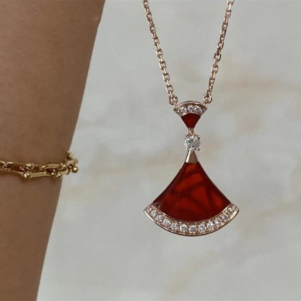 DREAM NECKLACE CARNELIAN DIAMOND