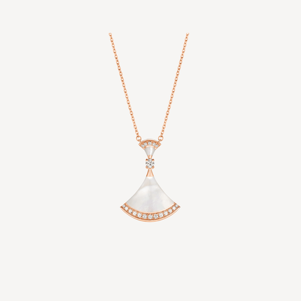 DREAM NECKLACE MOP PINK GOLD DIAMOND