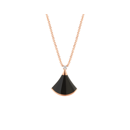 DREAM NECKLACE ONYX 1 DIAMOND