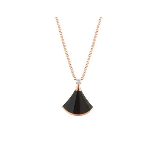 DREAM NECKLACE ONYX 1 DIAMOND