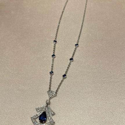 DREAM NECKLACE AGATE DIAMOND SILVER