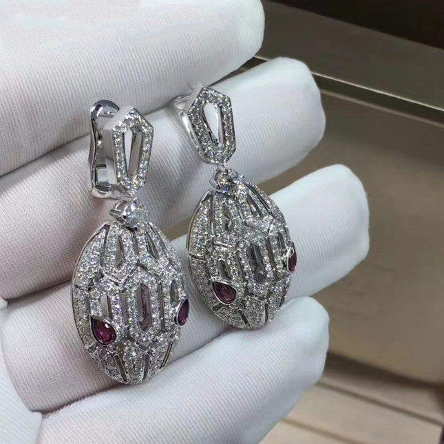 SERPENTI PINK DIAMOND EARRINGS