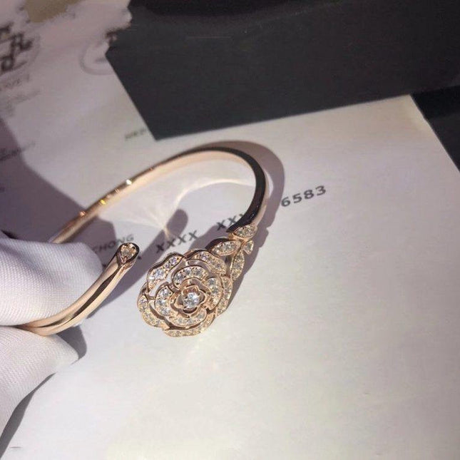 BOUTON DE CAMELIA BRACELET PINK GOLD DIAMOND