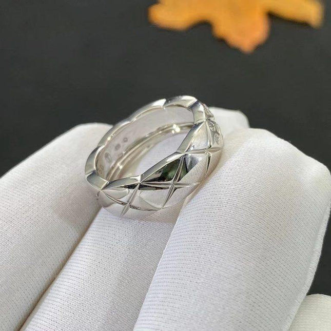 CRUSH SMALL RING SILVER DIAMOND