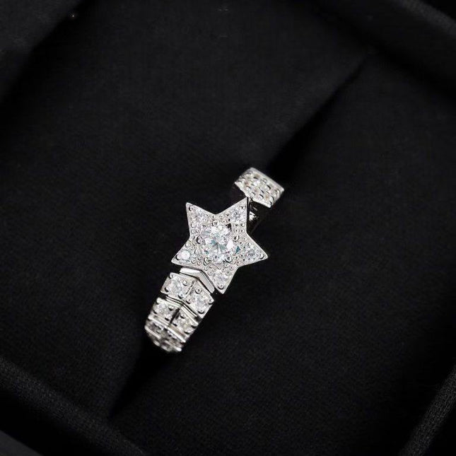 COMETE RING SILVER DIAMOND