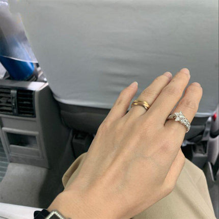 COMETE RING SILVER DIAMOND