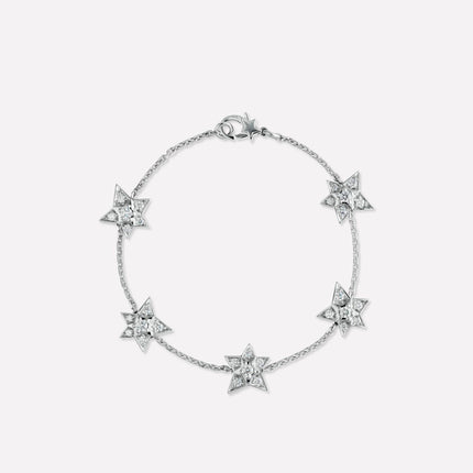 COMETE BRACELET SILVER DIAMOND 5 MOTIFS