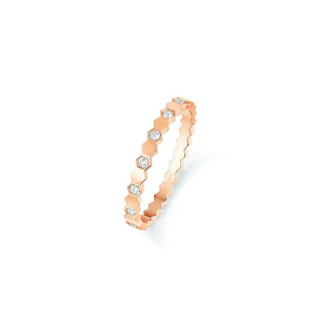 BEE LOVE RING PINK GOLD DIAMOND