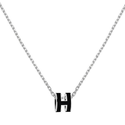 POP H NECKLACE  PENDANT SILVER HARDWARE