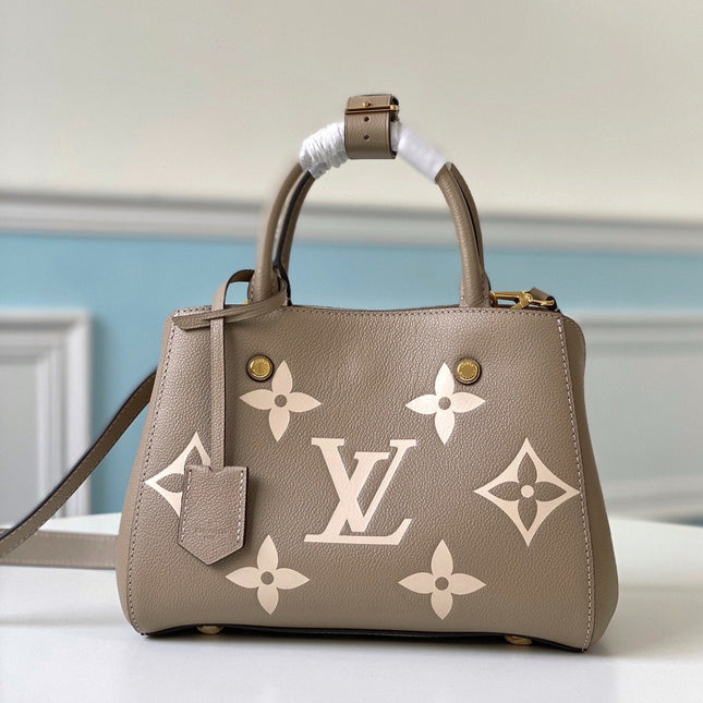 MONTAIGNE BB 29CM BEIGE MONOGRAM LEATHER