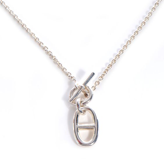 HM CHAINE D'ANCRE PENDANT NECKLACE STERLING SILVER